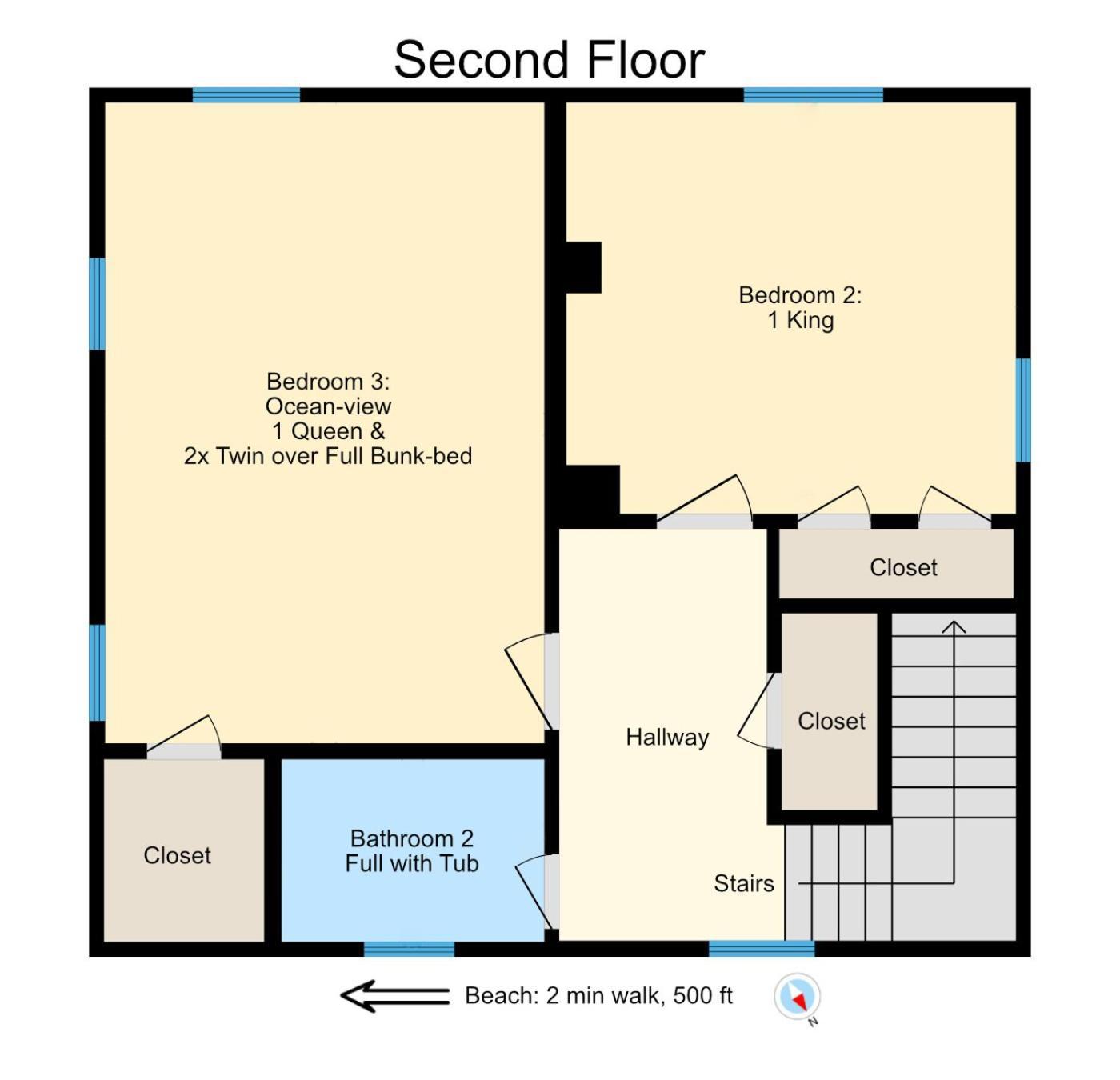 Dazzling Centrally Located Ocean View W 2 Kings, Huge Private Yard, 2 Decks, Firepit, Bbq เมอร์เทิลบีช ภายนอก รูปภาพ